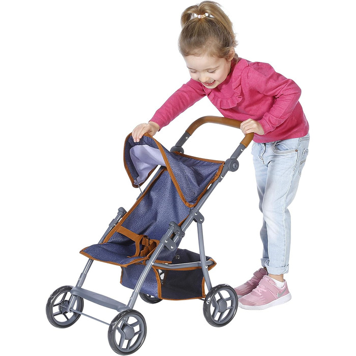 Коляска для ляльки Ліба - темно-синій, 16830 -