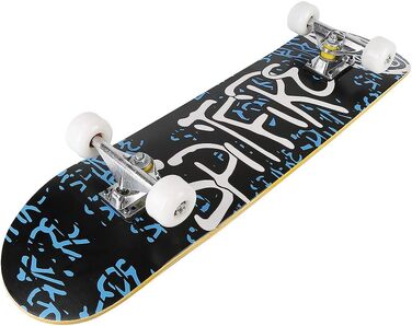 Скейтборд Letter Pattern Double Kick 31" 79.5x20 см 7-шаровий канадський клен повний круїзерний скейт для дітей підлітків дорослих універсальний стріт трюки увігнута дека літерний візерунок оригінал 2025