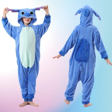 Кігурумі Стіч, фланель, костюм-комбінезон 4–5 років