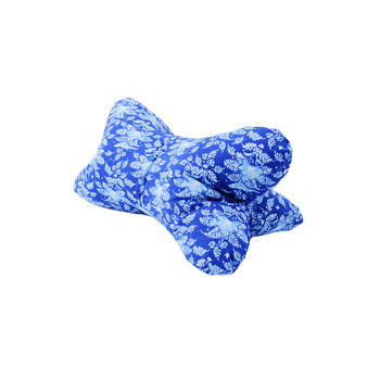 Велика подушка для читання, приблизно 44 x 23 см Подушка для шиї для підтримки книги та читання Можна прати при 60C, виготовлена з високоякісної дизайнерської тканини з принтом, 100 бавовна (44 x 23, синій) 44 x 23 синій