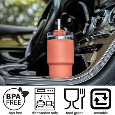 Змінні кольорові соломинки ALINK 10 для стаканів Stanley 40 унцій 30 унцій, 12 довгих багаторазових пластикових блискучих соломино