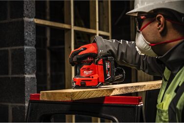 Акумуляторна ексцентрикова шліфувальна машина Milwaukee M18 BQSS-502B з універсальним кріпленням на липучці, 4933479967, 18В