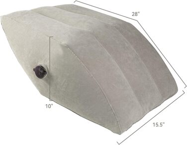 Надувна подушка для ніг lefeke 45 у формі ромба, сприяє кровообігу, оксамитова тканина, підходить для післяопераційного відновлення вдома та під час подорожей