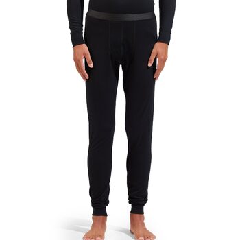 Чоловічі термоштани Odlo з мериносової вовни 200 Чоловіча білизна з мериносової вовни Тепла термобілизна Чорний XL