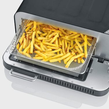 Цифрова піч для піци SEVERIN SERICO, електронна піч для піци з цифровим дисплеєм і безпечним сенсорним корпусом, діапазон температур 40 400C, 20 автоматичних програм, для внутрішнього та зовнішнього використання, чорна, PG 8575