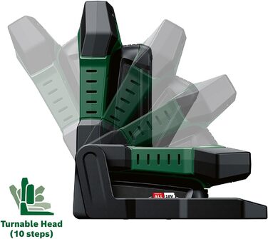 Акумуляторний світлодіодний робочий ліхтар/будівельний ліхтар/мобільний прожектор Bosch UniversalWorkLight 18V-2100 (макс. 2100 люмен, 3 рівні яскравості, головка з 10 положеннями складання без акумулятора)