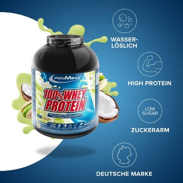 Сироватковий протеїновий порошок IronMaxx®, 2350 г, Фісташки-Кокос