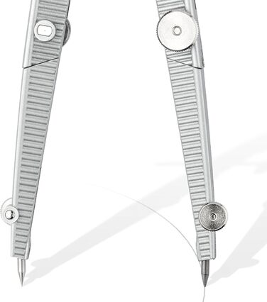 Шкільний компас STAEDTLER Noris Club 550 02 зі швидким регулюванням, комплект з подовжувачем і універсальним адаптером, з направляючою шпинделя, точний і точний, міцний корпус з відкидною кришкою