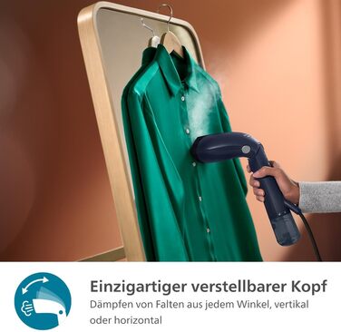 Паровий випрямляч Philips серії 7000 - 1500 Вт, подача пари 28 г/хв, OptimalTEMP, металева підошва, знімний резервуар на 100 мл. У