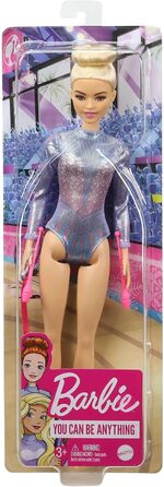 Лялька Барбі, серія Ти можеш бути ким завгодно, Барбі з художньої гімнастики зі світлим волоссям, аксесуари для Барбі, включно з л