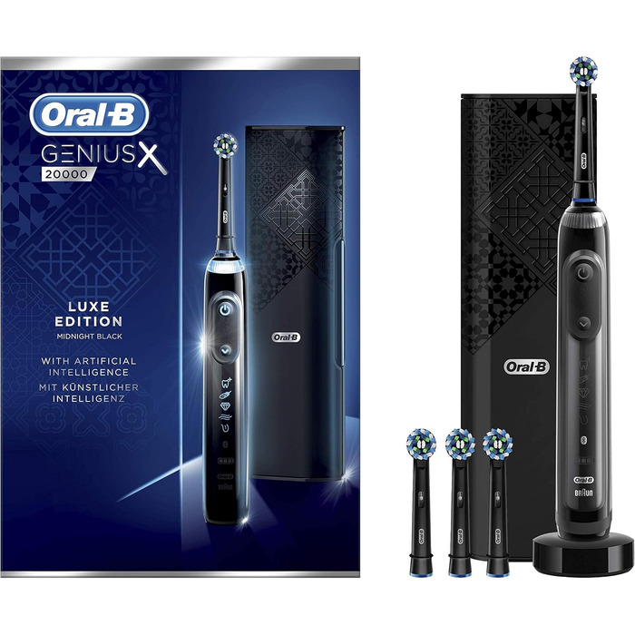 Електрична зубна щітка Oral-B Genius X Luxe Edition 20000 Midnight Black Oral-B Genius X 20000 Luxury Edition Black