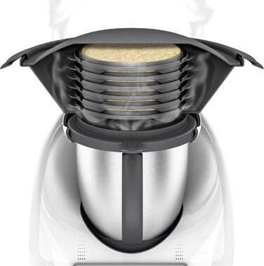 Млинниця MixCaker сумісна з Thermomix TM6, TM5, TM31, Monsieur Cuisine Connect, Trend, Smart, Аксесуари, 6 модулів, Млинці, Млинці, Млинці, Яєчня, Система укладання