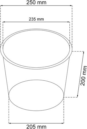 Каструля Time Cabinet об&39ємом 15,5 літрів зі вставкою 25 x 25 x 47,6 см білого кольору