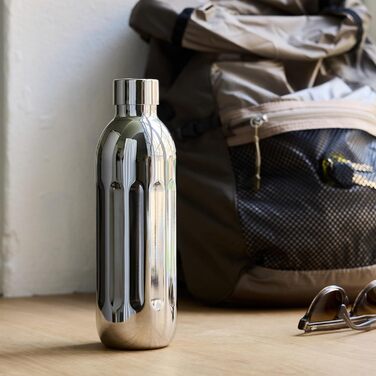 Пляшка для води Aarke To-Go з нержавіючої сталі для негазованих та газованих напоїв, сумісна з Carbonator Pro, з подвійними стінками та вакуумною ізоляцією, герметична та придатна для миття в посудомийній машині, 500 мл