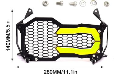 Захисний кожух передніх фар Залишки мотоциклетних фар, сумісний з R1200GS LC ADV R1250GS ADV 2013-2023 (жовтий), 1200GS R1250GS