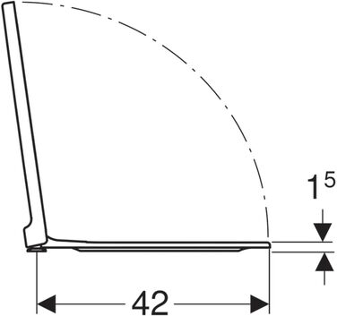 Шафа-купе Session 35x48 см Білий, 2
