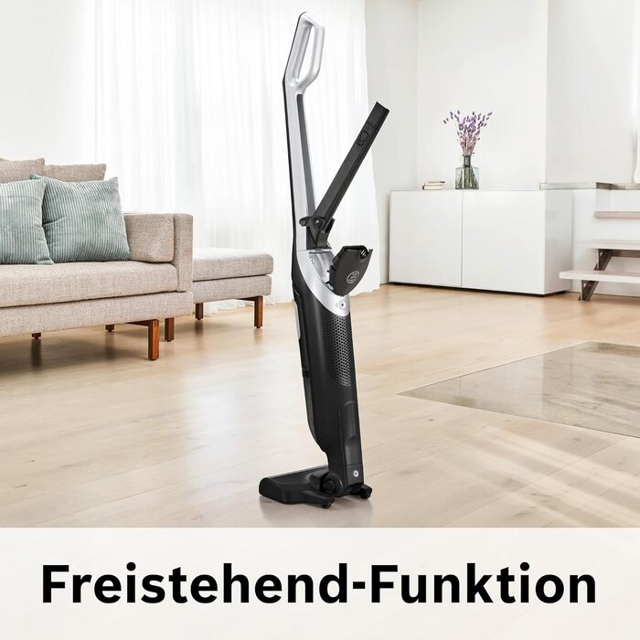 Акумуляторний пилосос Bosch Flexxo 2in1 Series 4 BBH32101, акумуляторний вертикальний пилосос, без мішка, висока потужність всмокт