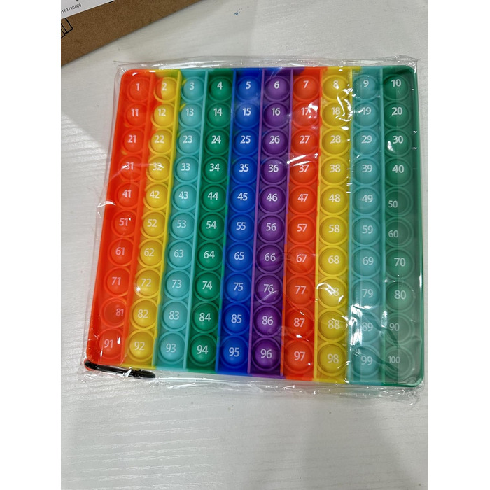 Розвиваючі іграшки для дітей Enlightenment Digital, 2 in 1 MEINRAUM Poppit XXL Fidget It Toys 100 Numbers Push Bubble Pop Toy Stre
