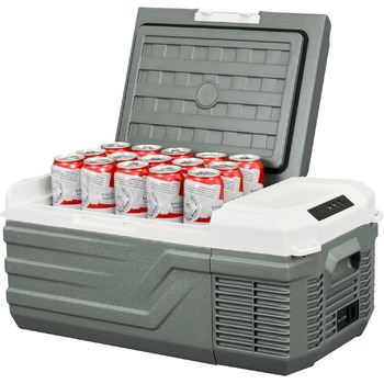 Портативний електричний холодильник 15 л, автомобільний холодильник 12/24 В постійного струму 100 240 вольт змінного струму автомо