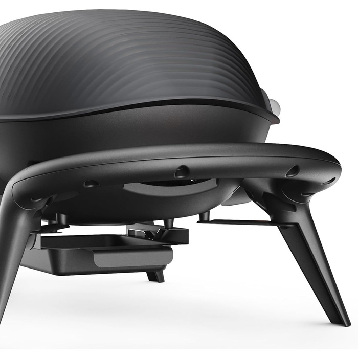 Газовий гриль TAINO KENAI, кемпінговий настільний гриль, балконний гриль, газовий, зовнішній, кухонний термометр, литий алюміній, чорний