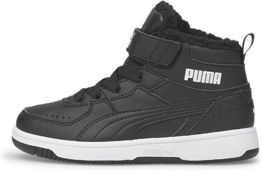 Дитячі кросівки PUMA Rebound Joy FUR Jr Unisex (приталені) 375477 Чорний 28 EU Puma Чорний Puma Білий