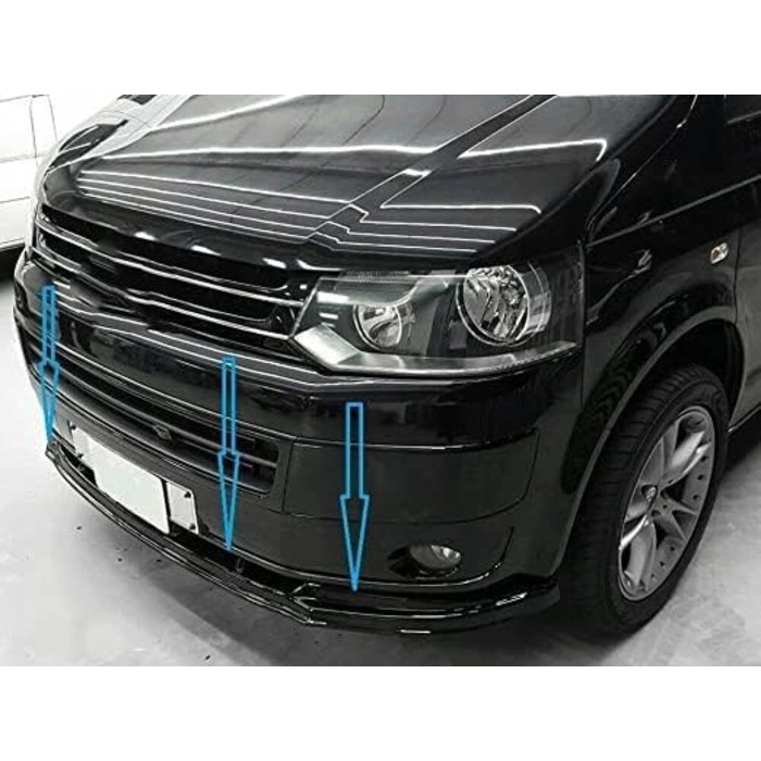 Передній спойлер автомобіля Губа для VW T5 T5.1 2009-2015 Стійкий до подряпин Стійкий до зіткнень Губний спойлер Губа переднього бампера, автомобільні аксесуари.