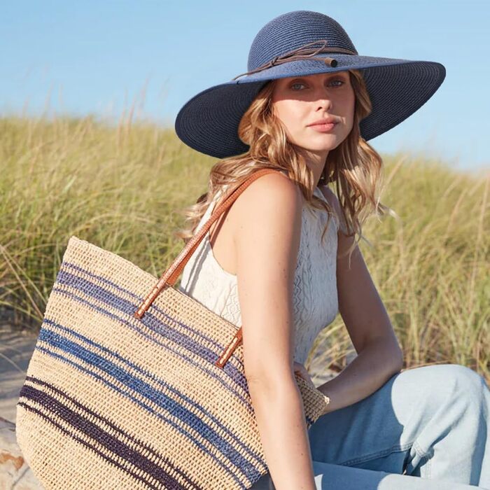 Жіночий солом&39яний капелюх з широкими полями DRESSHOW, складний пляжний капелюх від сонця, UPF 50