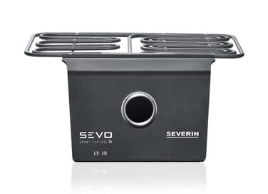 Комплект оновлення SEVERIN SEVO SMART CONTROL для електрогриля SEVO, смарт-модуль із керуванням через додаток та OLED-дисплеєм, функція Slow Cooking для балкона, чорний, ZB 8194