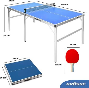 Стіл для настільного тенісу OriginalCup Easy Pong, синій