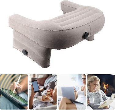 Ігрова подушка для читання, портативна м&39яка повітряна подушка для колін для дорослих, надзвичайно велика надувна подушка для читання при ліжку, подушка для підлокітника, для читання, гри, роботи