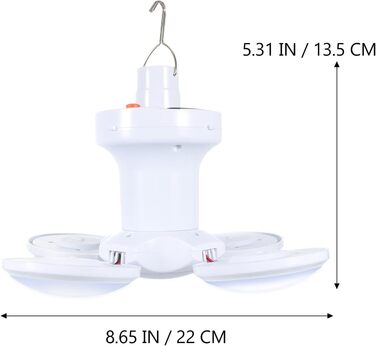 Сонячна акумуляторна складна лампа для кемпінгу PACKOVE з USB, практична підвісна лампа та аварійне освітлення для кемпінгу, походів та саду