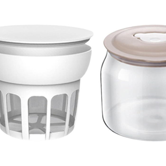 Сепаратор сироватки Sharplace з кришкою, ситечко для харчових продуктів, контейнер для горіхового молока, скло, фільтр для сита йогуртниціскляна пляшка