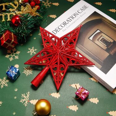 Верхівка для ялинки червона зірка TK Gruppe Timo Klingler