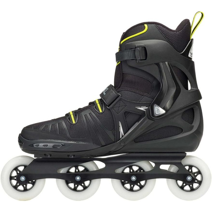 Чоловічі роликові ковзани Rollerblade RB XL для фітнесу для дорослих чорно-лаймові високоефективні роликові ковзани 0