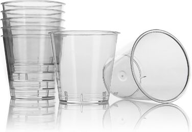 Чарки пластикові 3cl харчові безпечні міцні та багаторазові - Чарки з ударостійкого пластику 200 шт. 3cl, 200 шт.