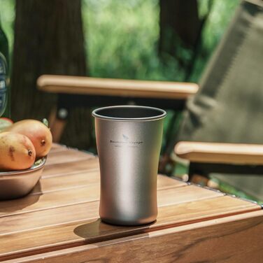 Мл титанова пивна кружка для кемпінгу, надлегка штабельована одношарова чашка для кави з льодом, соковита чашка для холодної води, коли, зовнішня портативна, міцна металева, посуд для напоїв Ti3231D 240 мл Ti3231d, 240