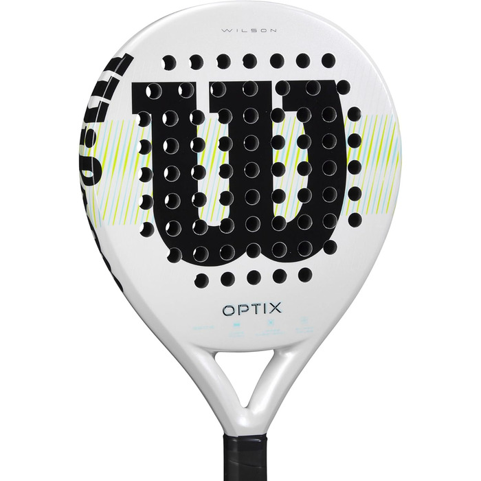 Ракетка для паделя Wilson Optix V1 – біла, серія Unisex, розмір 4-1/4" (2)