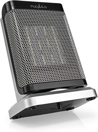 Керамічний PTC вентилятор-обігрівач - 1000/1500 Вт - 2 режими нагріву - Регульований термостат - Функція коливання - Захист від перегріву та перекидання - Сірий, 17GY -