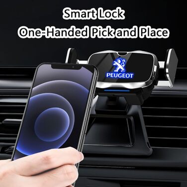Автомобільний тримач мобільного телефону REDAEL для Peugeot 308 2016-2019, автомобільний тримач мобільного телефону, що обертаєтьс