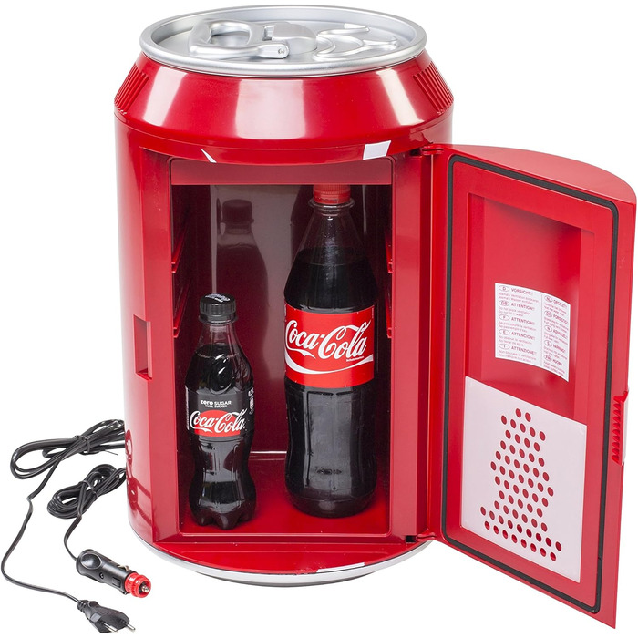 МІНІ-ХОЛОДИЛЬНИК COCA-COLA COOL CAN 10 AC/DC, 9,5 Л, ДИЗАЙН COCA-COLA, 12 В/230 В