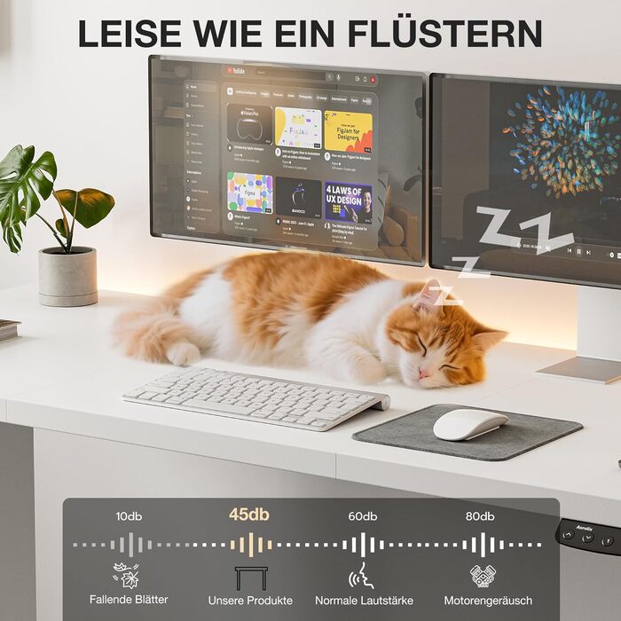 Стіл з регульованою висотою 120x60 см, електричний з функцією пам&39яті, комп&39ютерний стіл з можливістю сидіти та стояти. Організатор кабелів та гачки, регульований стіл стоячи для офісу та дому білий 120 см