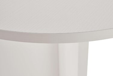 Елегантний білий обідній стіл, 180 x 75 x 89,5 см ДСП з 100 меламіновим покриттям, товщина 25 мм Ідеально підходить для сучасних обідніх приміщень, дерево, білий колір