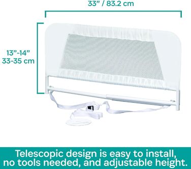 Сітчасте бортико для ліжечка KidCo, білий колір, KidCo