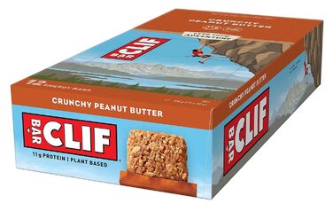 Енергетичний батончик Clif Bar з хрусткою арахісовою пастою, коробка з 12 батончиками (12 x 68 г) Old