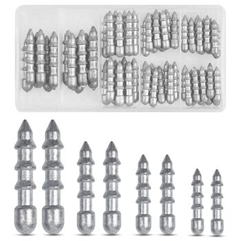 Набір рибальських цвяхів-вантажів, 60 предметів, цвяхи-вантажики для лову окуня, вставні грузила, черв&39яки, набір, рибальські цвяхи-вантажики для м&39яких пластикових приманок, Wacky Rig, ловля окуня