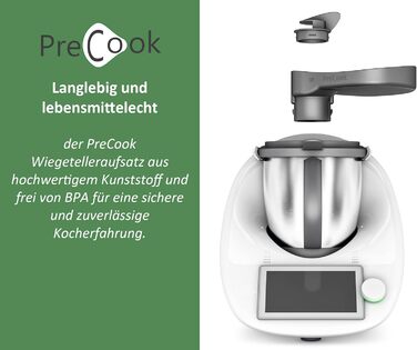 Подовжувач кришки Mixle PreCook, пластина для зважування, сумісна з Thermomix TM6, TM5, TM31 і TM Friend, аксесуари
