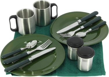 Набір столових приборів NGT Food Set Deluxe, зелений, L, FLA-CUTLERY-109