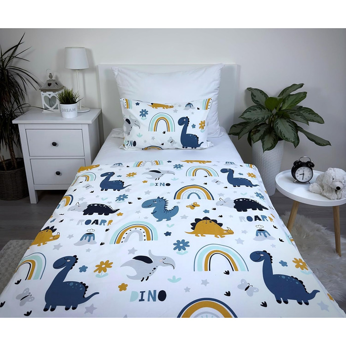 Дитяча постільна білизна Theonoi постільна білизна для малюків дитяче ліжечко в комплекті підковдра 100x135 та наволочка 40x60 з б