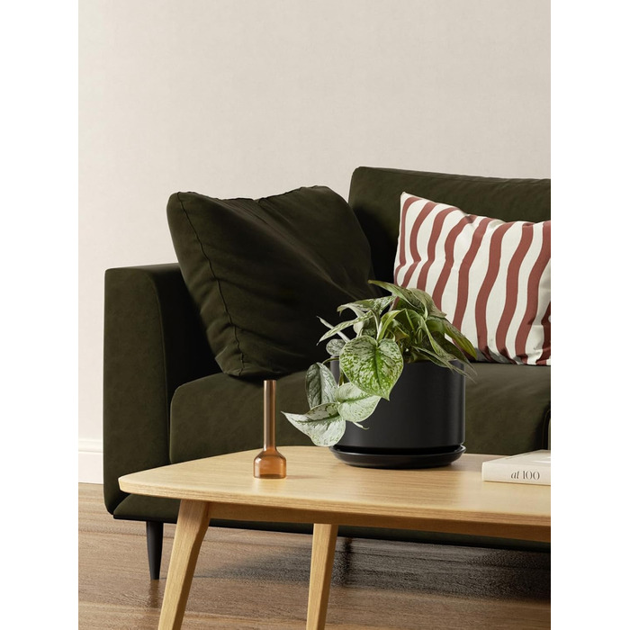 Набір з 3 керамічних квіткових горщиків, діаметром 111317 см, набір для невеликих кашпо, квітковий горщик для кімнатних рослин з блюдцем та дренажним отвором, чорний