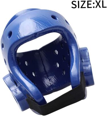 Захист голови для боксу, кікбоксингу, бойової підготовки, захисне спорядження, захист голови для регбі, захист голови для боксу, захист голови для боксу, захист голови для дорослих та дітей, синій, XL